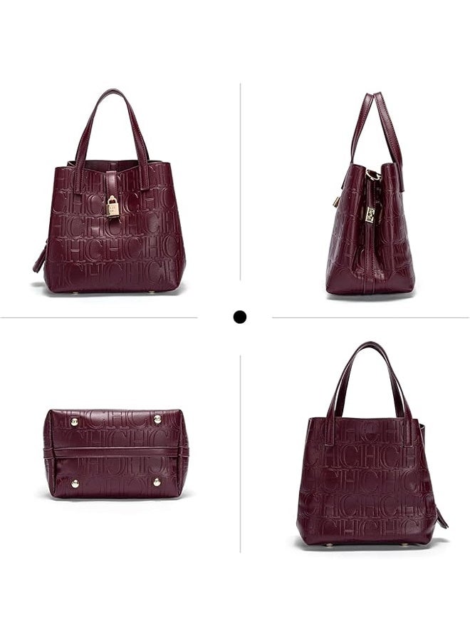 سي اتش سي اتش حقيبة حمل كبيرة للسيدات من CHCH - حقيبة يد متعددة الاستخدامات للتنقل اليومي مع حزام كتف عصرية - Image 4